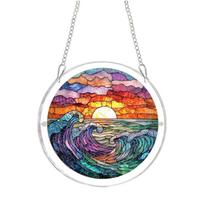 Acrylic 3D Puzzle, Assemblable Garden Sun Pendant, Colorful Spring Bird Puzzle Acrylic Pendant Decoration. One Size