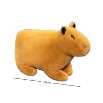 Cute Capybara Plush Toy Simulation Cartoon Stuffed Animal Soft Doll Anime Fluffy Gift for All Ages Perfect for Christmas