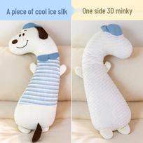Cartoon Cute Long Body Pillow for Kids, Pregnant Women, and Side Sleepers - Soft Cotton Large Back Cushion 110cm