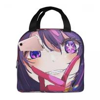 Oshi No Ko Anime Kawaii Insulated Lunch Bag for Kids School Cooler Thermal Food Box Tote Leakproof Lunch Boxes Container One Size