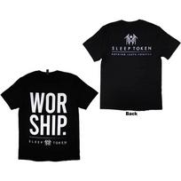Sleep Token Unisex Tshirt Worship (Back Print) (Small) S
