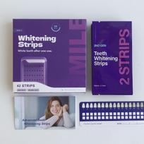 Purple Teeth Whitening Strips for Gentle Stain Removal and Bright White Smile - US Region