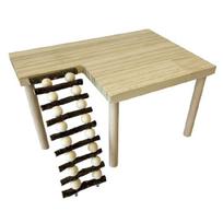 Natural Wood Hamster Climbing Jumping Ladder Toy for Small Animal Encouraging Physical Activity and Curiosity Indoor