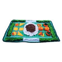 Odor Puzzle Toy Mats Cognitive Development Puzzle Mats Dog Sniffing Mats Fleece Sniffing Activity Toy 1