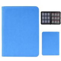 9 Pocket PU Leather Trading Card Binder Zippered Waterproof Large Capacity Album for Anime Game Sports Card Collectors Organizer