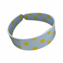 Sweet Polka Dot Hair Hoop Wide Brim Headwear Korean Style Acetate Plate Headband  Women Girls mėlyna