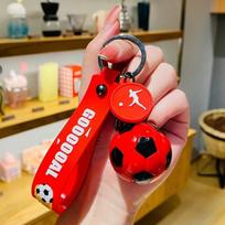 Vibrant Pvc Cartoon Football Jersey Keychain Perfect Gift For Couples StyleF