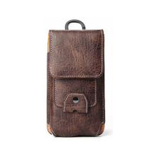 Phone Camping Wallet Pouch Outdoor Multifunctiona Bum Bag Leather Phone Case Flip Pockets Waist Bag