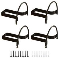 Stylish Half Round Wall Mounted Hat Rack Metal Frame Sturdy Storage for Various Headwear 1