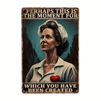Pasaulyje, pilname princesių, būk slaugytoja Vintažinis metalinis ženklas Retro ženklai Virtuvei Namų Biurui Barui Kavinei Dekoras 20x30cm（7.8x11.8inch）