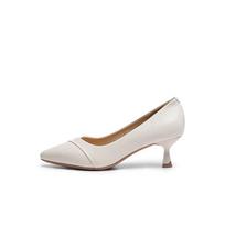 RED DRAGONFLY High Heels, Shallow Women's Shoes, Elegant Commuter Stilettos 39 smėlis