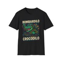 Italian Brain Rot Meme Bombardilo Crocodilo T-Shirt for Men and Women, Softstyle Shirt, Funny Graphic Tee, Gift for Meme Lover | Unisex Tee S