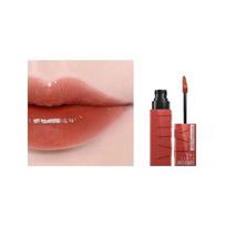 Maybelline SuperStay Vinyl Ink Lip Tint #125 Peach Warm Tea, Waterproof Long Lasting Shiny Nude Lip Glaze balta