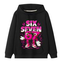 67 Six Seven Italian Brainrot Hoodie Funny Graphic Jersey Girls Kids Polar Warm Kids Autumn Hoodie Casual Unisex Sweatshirt 100