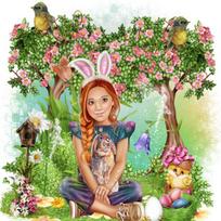 5D Diamond Mosaic Bird Animal Full Drill Square Diamond Painting Flower Embroidery Kits Handmade Gift Art Full Round 30x30CM