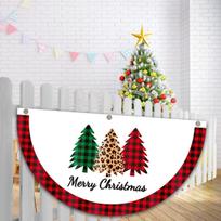 Kalėdinis lauko poliesterio vėduoklės formos vėliava Kalėdų dekoras, skirtas namų Kalėdų dekoravimui 2023 m. Kalėdų Navidad dovana Naujiesiems 2024 m. 1