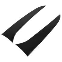 1 pora galinio lango spoilerio blizgiai juodo ABS plastiko šoninės sparno apdailos detalė X1 E84 2009?2015 m black