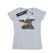 Star Wars Womens/Ladies The Mandalorian Keep Looking Cute Cotton T-Shirt XL pilka