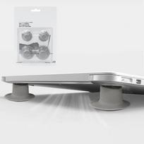 Portable laptop suction cup, heat dissipation pad, foot pad, raised heat removal pad, computer bracket base 4 packs