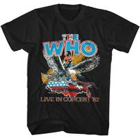 The Who Live In 82 Black Music Shirt S