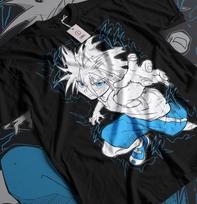 Killua Marškinėliai Gon Hisoka Medžiotojas Meruem Zoldyck Mergaitė Anime Juodi Marškinėliai Visų Dydžių L