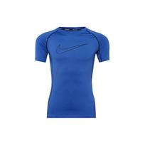 Nike Logotipo Spausdinimo Kvėpuojantis Trumpomis Rankovėmis Treniruočių Marškinėlis Vyrams Viršutiniai Drabužiai Tamsiai Mėlynas DD1993-480 M blue