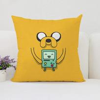 Cute A-Adventure T-Time Anime and Manga Double Sided Printed Sofa Decoration Cushion Cover Children's Room Decoration 50x50cm 12x12Inch