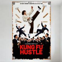 Kung Fu Hustle Stephen Chow Movie Metal Tin Sign Vintage Martial Arts Comedy Wall Plaque for Home Bar Cafe Decor 20x30cm（7.8x11.8inch）