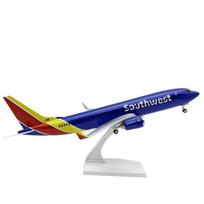 30CM Lėktuvo Dervos B737 Southwest Airlines Lėktuvo Modelis 737 Airways Lėktuvo Modelis Stovas Metalinis Žaislinis Lėktuvas Vaikams blue
