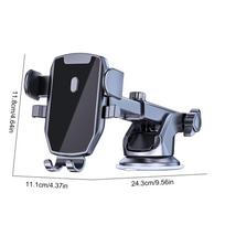 Smartphone Holder, Car Holder, Gel Suction Cup, Cell Phone Holder, Car, One Hand Operations, Freely Adjustable, 360 Rotation juoda