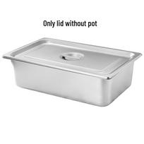 Wohe 201 Stainless Steel Rectangular Fractional Pan with Lid