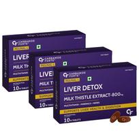 Carbamide Forte Liver Support Supplement with Milk Thistle 800mg, Multivitamins & Amino Acids 10 Tablets X Pack of 3