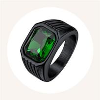 Nerūdijančio plieno 10*12mm dideli akmenų žiedai vyrams Stačiakampiai Raudoni Mėlyni Žali Juodi Onikso Agato Akmens Antspaudiniai žiedai Papuošalai Dovana 7