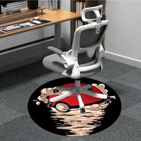 1pc Pokémon Pokeball Office Round Area Rug,  Under Office Chairs Bedroom Living Room Home Decor a0926120 80cm by 80cm