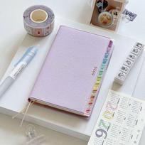 Colorful Index 2026 Planner 220 Pages To Do List Notepad New Appointment Book  School Supplies violetinė