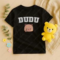 Bubu Dudu Matching Couple Shirts Cute Bear Printed TShirts Funny Minimalist Couple Outfit Anniversary Gift Cotton Unisex Tee S