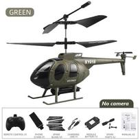 Naujas RC Drone 6 kanalų karinis sraigtasparnis LED mini dronas su kamera HD 8K Wifi FPV Drone nuotolinio valdymo orlaivių žaislų berniukai without camera žalia