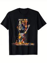 Men's  Privilege  Graphic T-Shirt - 100% Cotton, Stretch Fabric, Machine Washabl S