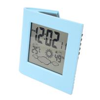 Saulės baterija Dvigubos energijos žadintuvas Orai Temperatūra Drėgmė Žadintuvas gray
