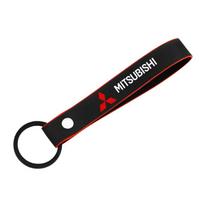 Suede automobilio raktų pakabukas Raktų žiedas Mitsubishi Asx Lancer Outlander Pajero Ralliart Automobilio raktų priedai