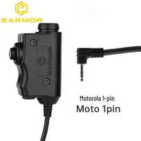 EARMOR M51/52 Tactical Headset PTT Adapter with Multiple Plugs, KEN Interface.