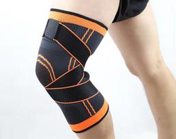 CONRIDA Cheapest Price 3D Compression Knee Brace Stretchable Adjustable Knee Support With Straps M oranžinė