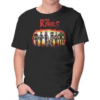 Unisex Crew Neck T-Shirt The Rebels Graphic Short Sleeve Casual Tee XXL