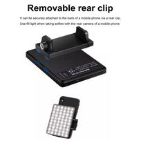 Portable Selfie Light LED RGB Video Lights with Front and Back Clamp for Smartphones Tablets Laptops
