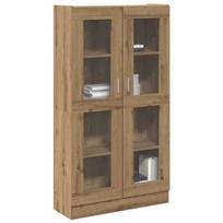 vidaXL Buffet haut chêne artisanal 82,5x30,5x150 cm bois d'ingénierie 3318719