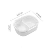 Bento Lunch Box Removable Compartments Microwave Safe Refrigerator Fruits Keep Fresh Storage