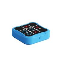 Kids Interactive Tic Tac Toe Electronic Board With Multiple Modes For Cognitive Development mėlyna