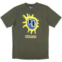 Men's Primal Scream Screamadelica Stone Wash T-shirt Small Green S