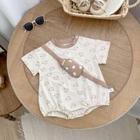 Cartoon Bottle-Shaped Baby Onesie: Summer Romper for Boys & Girls 80 cm smėlis