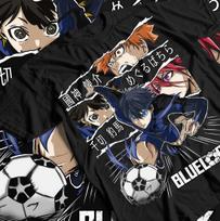 Blue lock T-shirt Kunigami Rin Itoshi Barou Shouei Meguru Bachira Shirt All Size S
